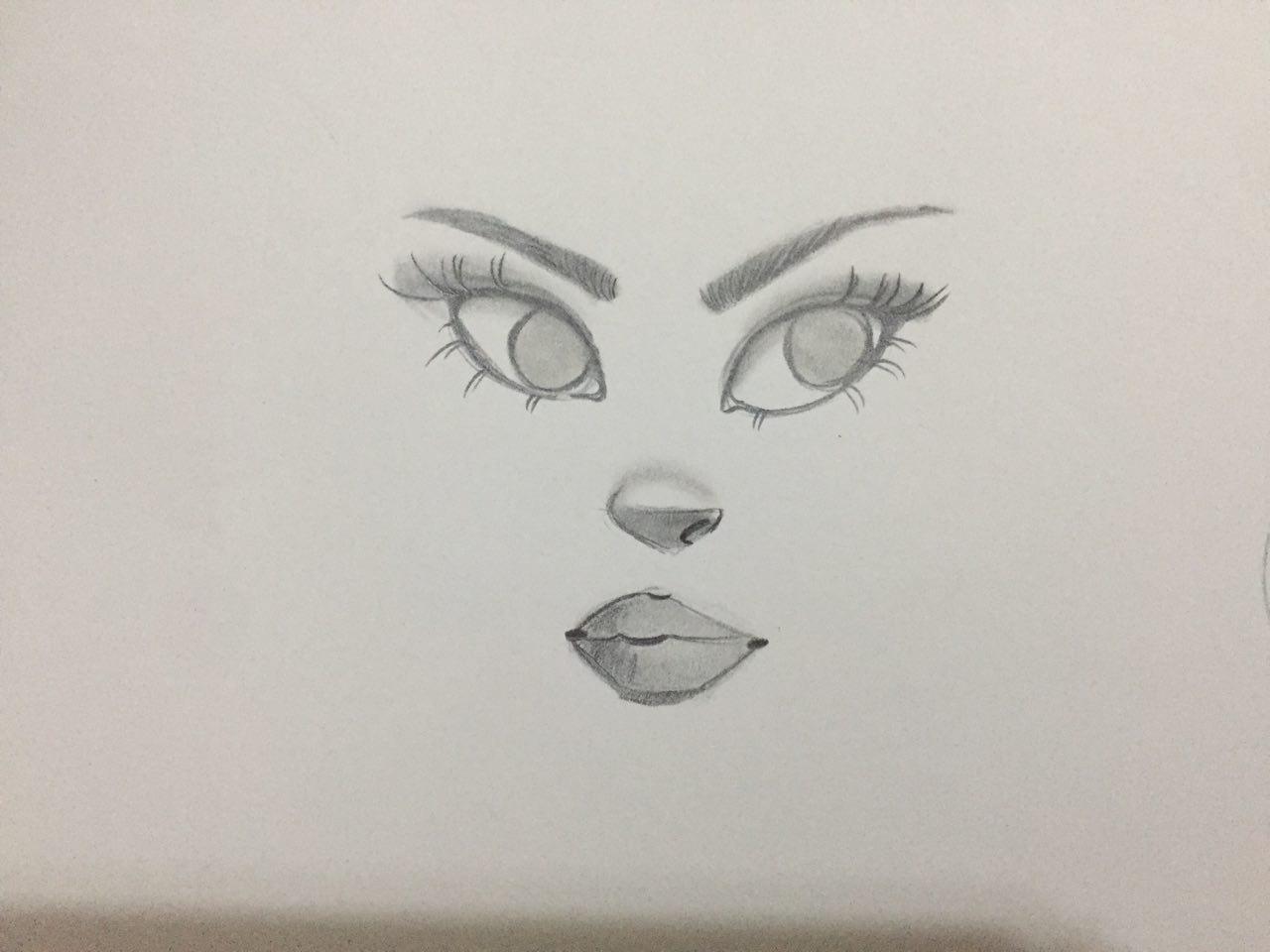 رسومات جميلة وسهلة - رسمه فنيه بسيطه جميله 848 8