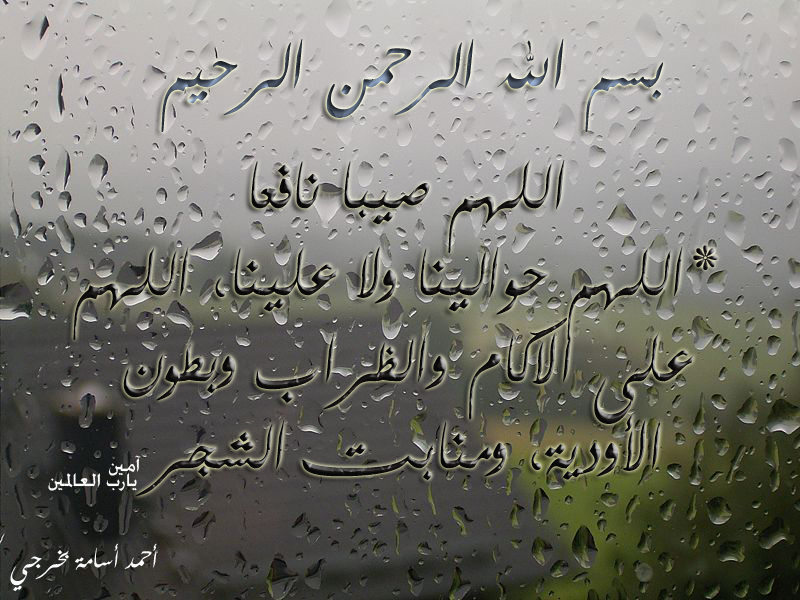 3547 دعاء نزول المطر - المطر والدعاء لله ان ياتى بالخير عديلة حمود